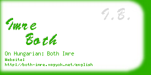 imre both business card